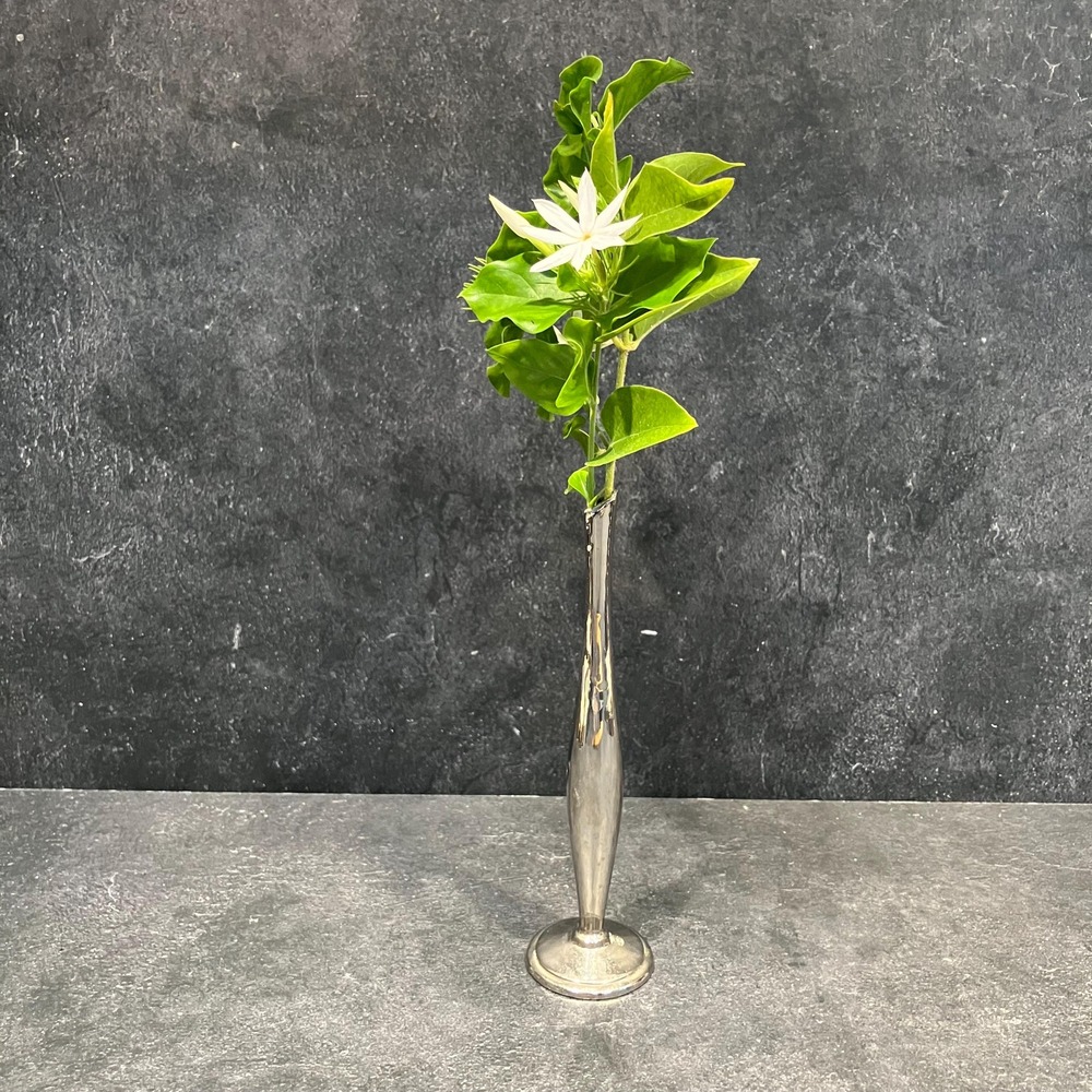 Vintage Silver Plated Bud Vase Silver Metal Vase Small Flower Vase